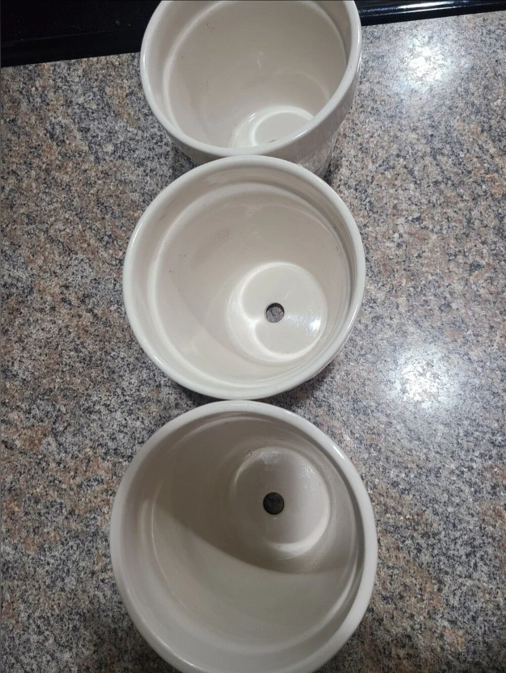 VINTAGE Rae Dunn Icon Spellout Planters HTF